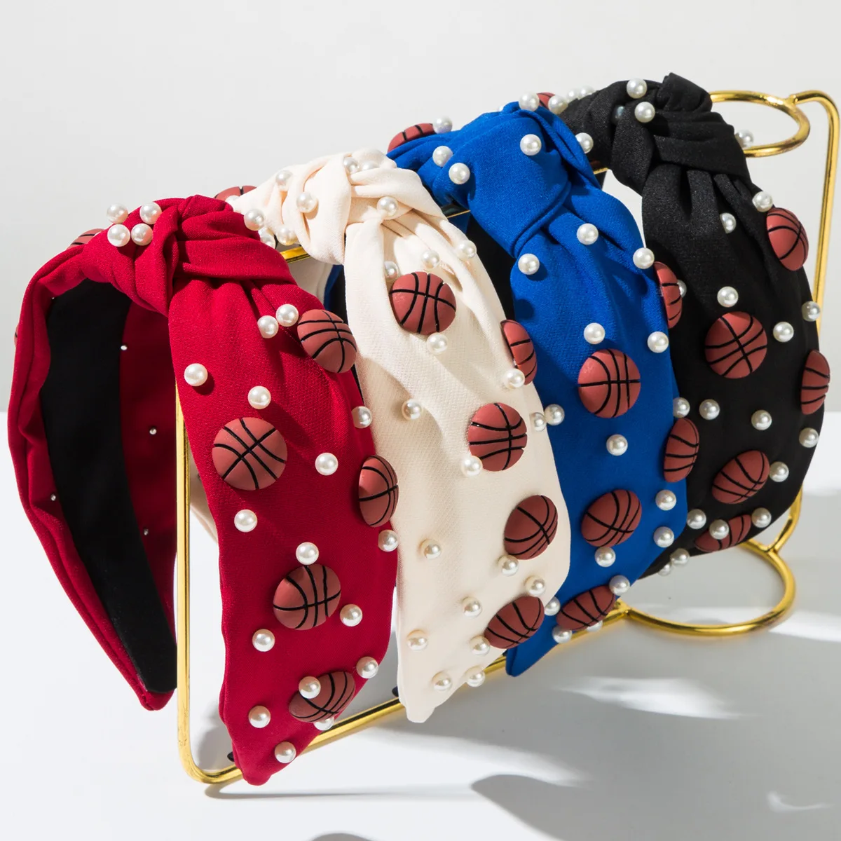 Women Accessories Sale - ホットセール ファッションスポーツ バスケットボール パールヘッドバンド ヘッドギア 若者向け活力ヘアアクセサリー