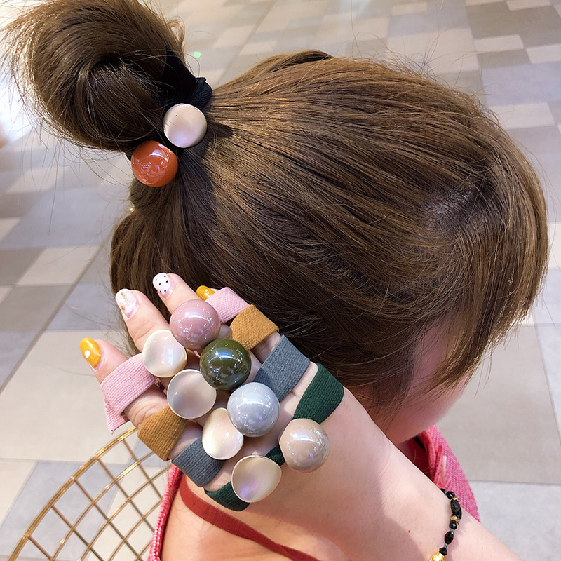 女の子と女性のためのシンプルな韓国のシュシュ,伸縮性のあるヘ - Women Accessories Sale のレビューと価格