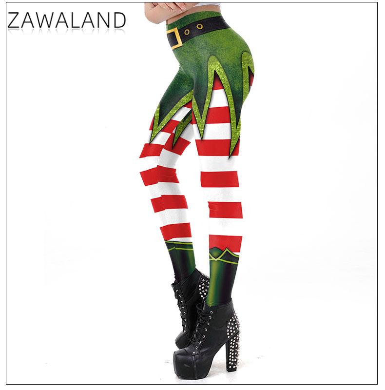 Zawaland クリスマスヨガレギンス女性用面白い赤ストラ - Women'S Red Accessories のレビューと価格