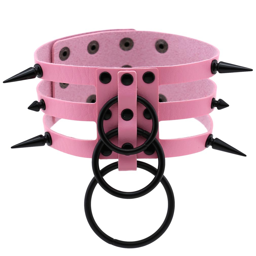 男性と女性のためのファッショナブルなレザーネックレス,黒のリ - Women'S Emo Accessories のレビューと価格