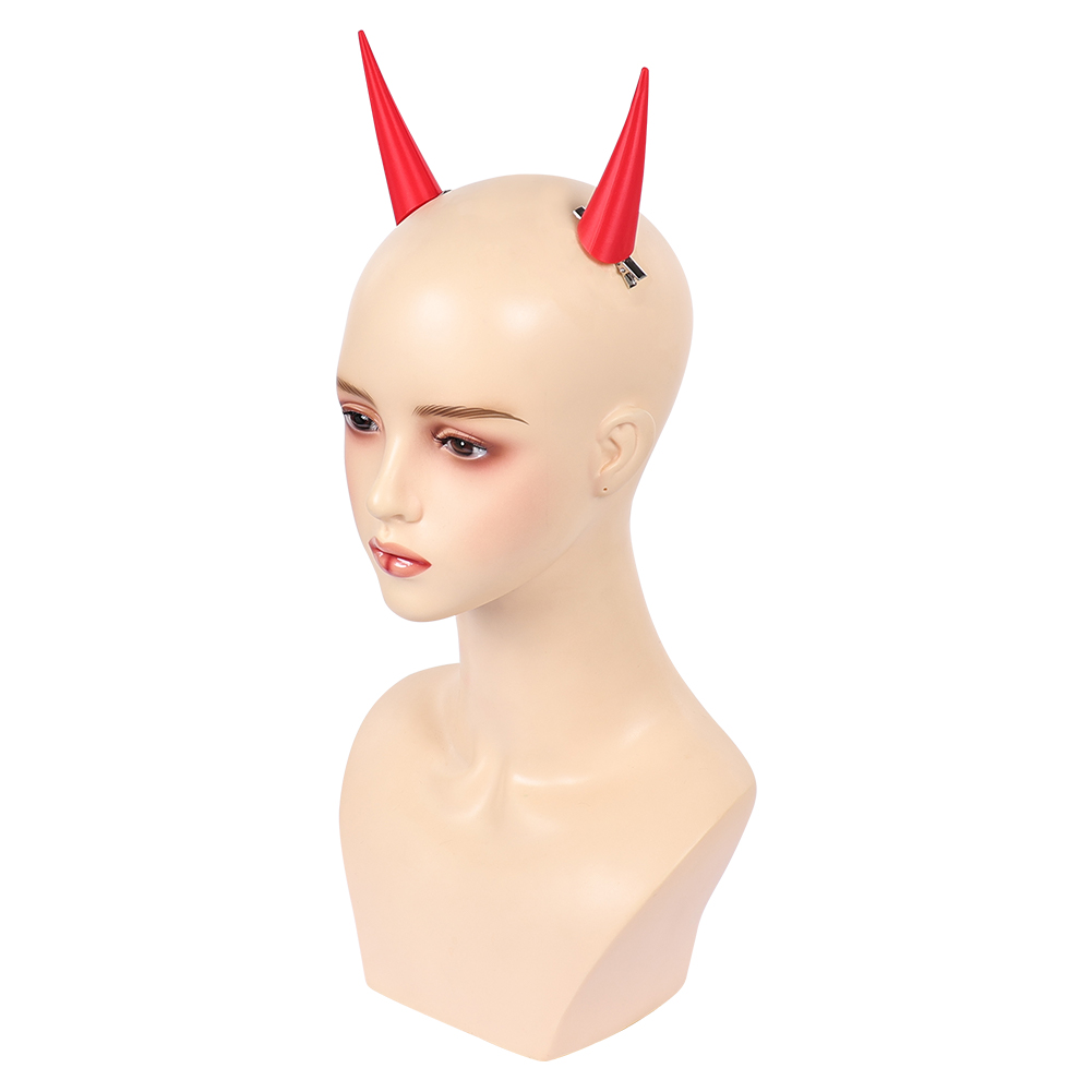 ファンタジアパワーコスプレ レッドホーン小道具 アニメチェー - Women'S Red Accessories のレビューと価格