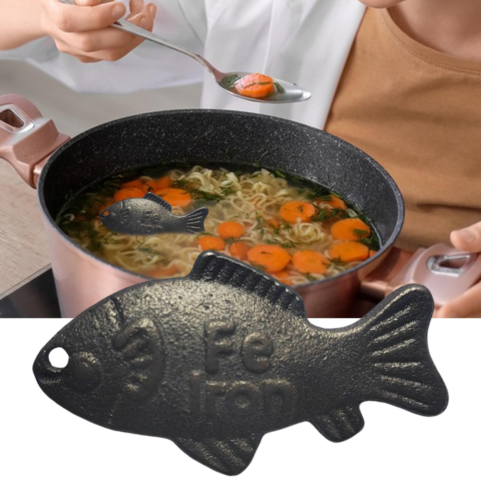 2 個の鉄魚 鉄の天然源 再利用可能なキッチンアクセサリー  - Women Kitchen Accessories のレビューと価格