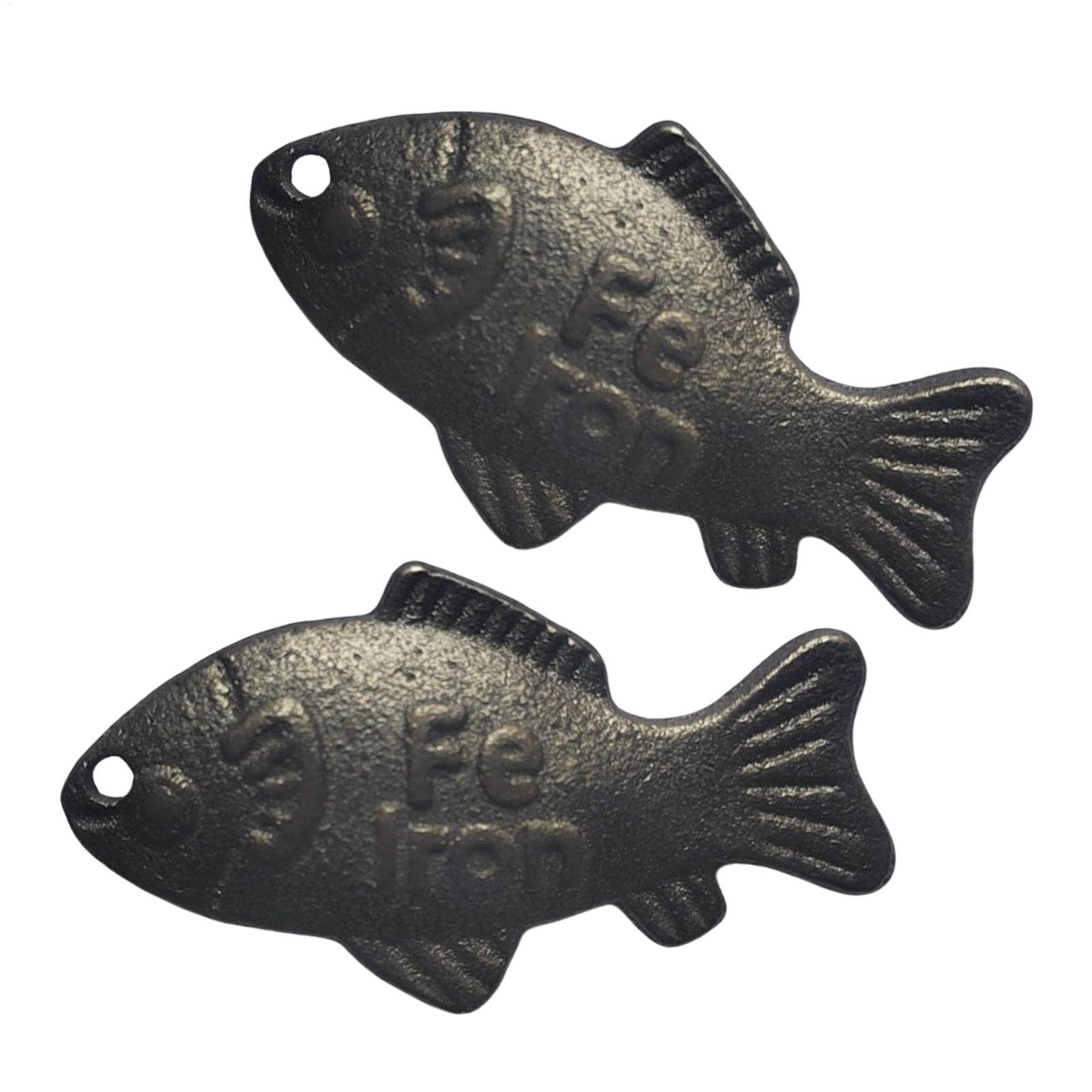 2 個の鉄魚 鉄の天然源 再利用可能なキッチンアクセサリー  - Women Kitchen Accessories のレビューと価格