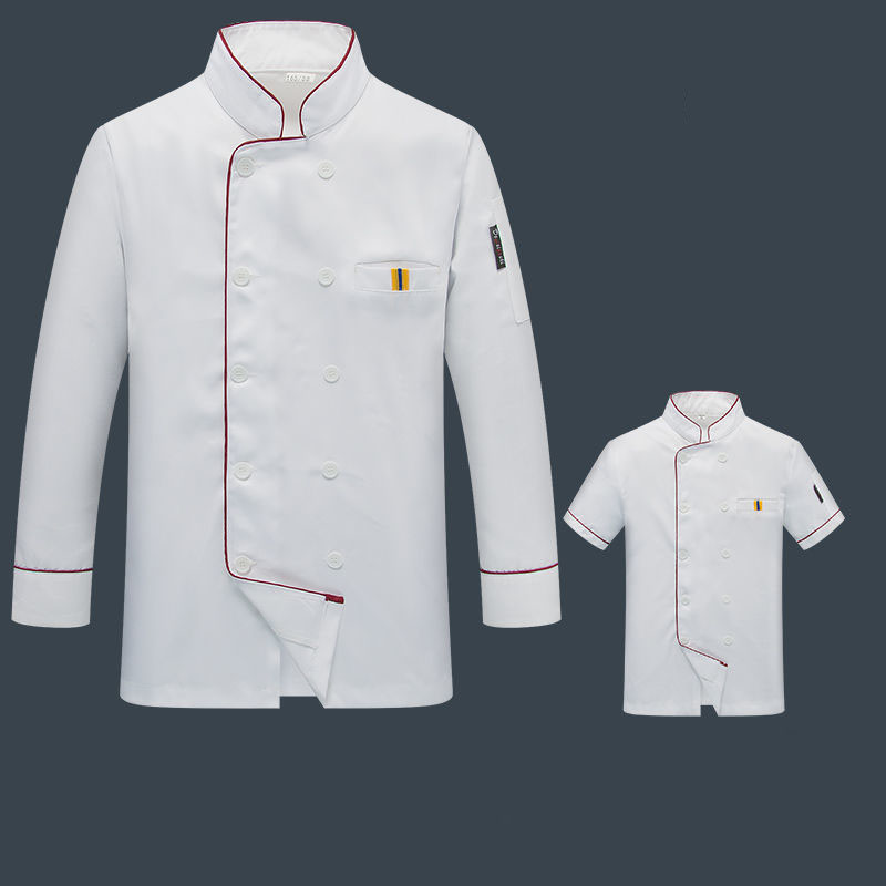 男性と女性のためのシェフのドレス,白いシェフの服,通気性のあ - Women Kitchen Accessories のレビューと価格