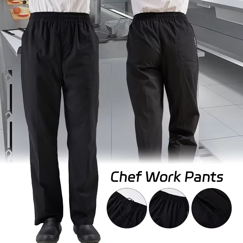 高品質シェフボトムス男性用新しいシェフパンツ調理レストランキ - Women Kitchen Accessories のレビューと価格